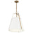 Kichler Etcher 18 Inch 2 LT Pendant with Etched Painted White Glass Diffuser in White and Champagne Bronze