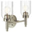 Kichler Madden 14.25 Inch 2 Light Vanity with Clear Glass in Brushed Nickel