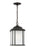 Generation Lighting Kent traditional 1-light LED outdoor exterior ceiling hanging pendant in oxford bronze finish with s