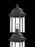 Generation Lighting Sevier traditional 1-light outdoor exterior large post lantern in antique bronze finish with clear g