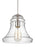Visual Comfort & Co. Studio Collection Doyle transitional 1-light indoor dimmable ceiling hanging single pendant light in satin nickel fini