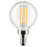 4000K  G16.5 Globe Clear Candelabra LED Bulb - Pack of Six | S21211