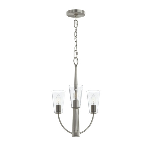 Jheni Three-light Chandelier With Clear Glass Shades | P400452-009