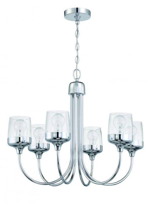 Craftmade Wrenn 6 Light Chandelier in Chrome