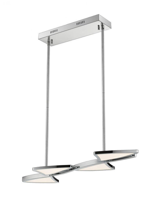 1 Light Linear Chandelier | 1003-4CH-LED