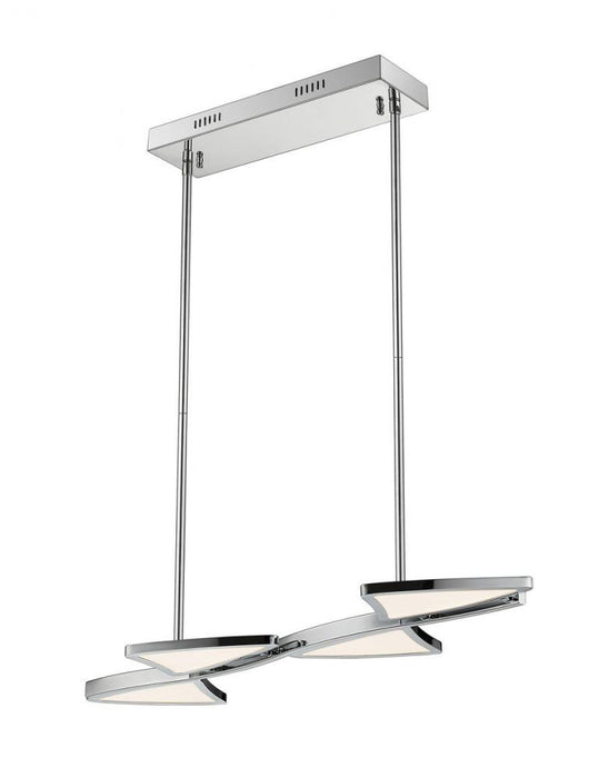 1 Light Linear Chandelier | 1003-4CH-LED