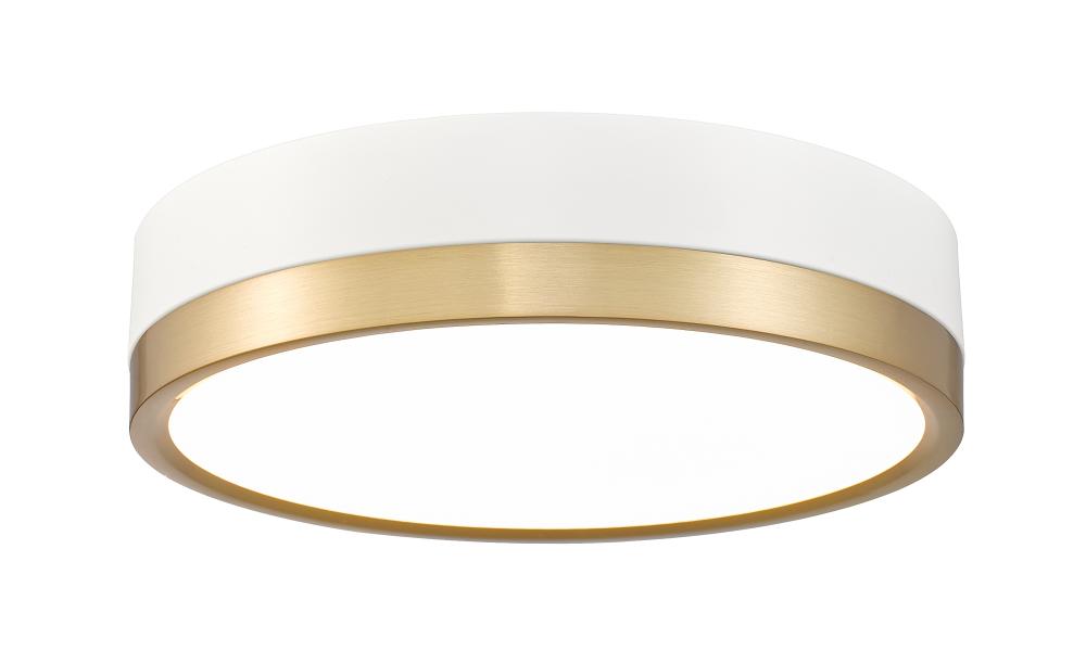 1 Light Flush Mount | 1006F12-MW-MGLD-LED