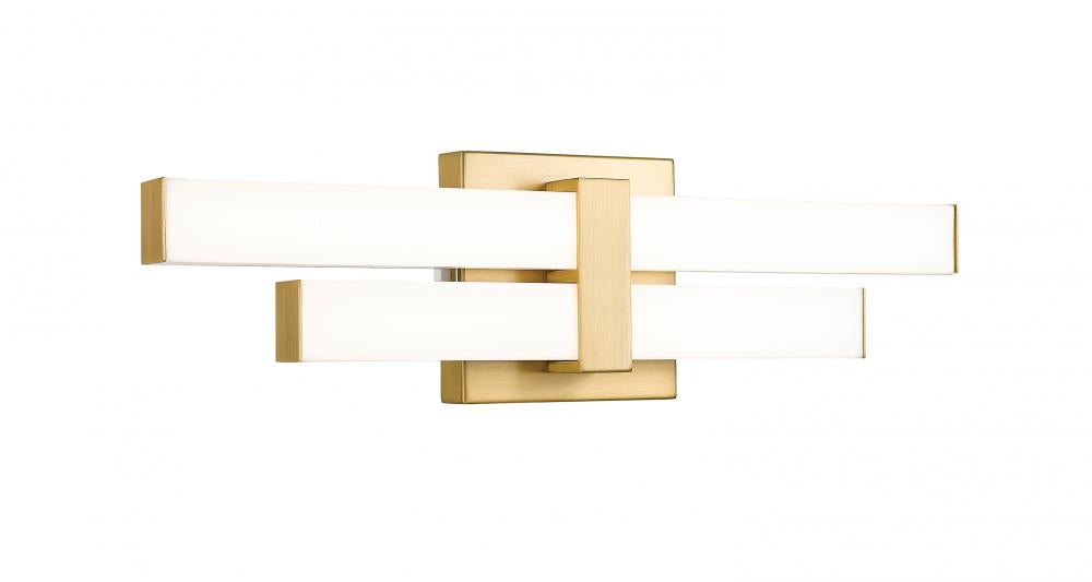 2 Light Vanity | 1008-18W-MGLD-LED