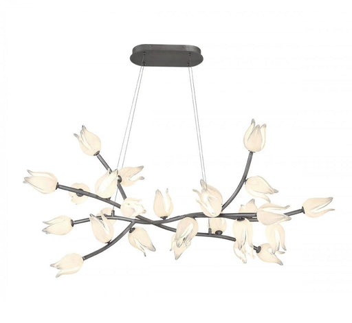 26 Light Oval Led Chandelier, Brushed Vintage Grey | 10115-042