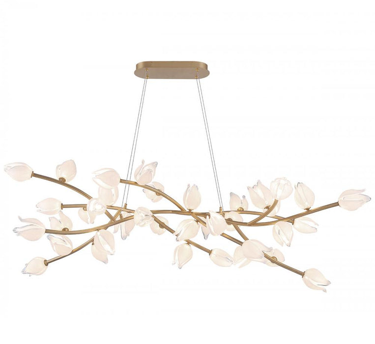 Lib & Co. CA Belluno, 37 Light Oval LED Chandelier, Champagne gold