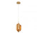 Lib & Co. CA Portofino, 1 Light LED Pendant, Satin Gold