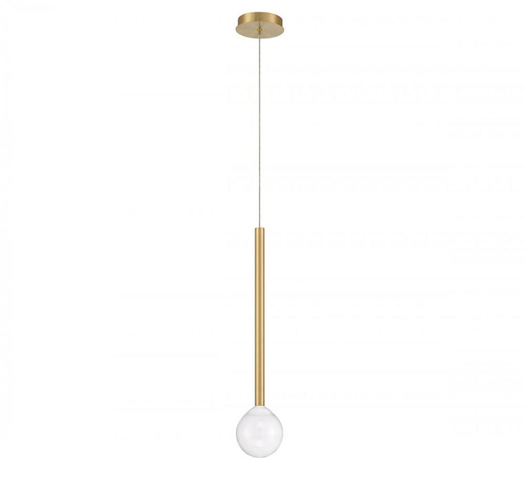 Lib & Co. CA Positano, 1 Light LED Pendant, Plated Brushed Gold