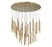 Lib & Co. CA Amalfi, 44 Light Round LED Chandelier, Plated Brushed Gold