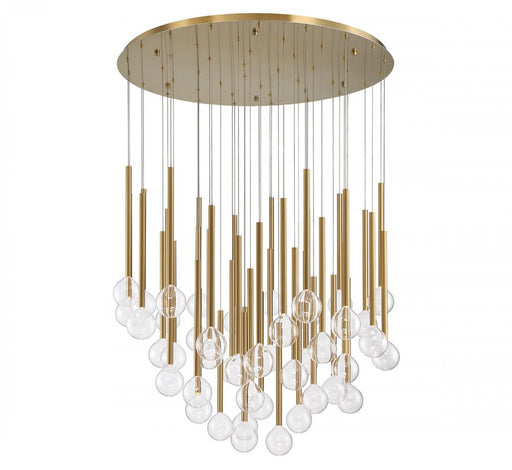 Lib & Co. CA Positano, 44 Light Round LED Chandelier, Plated Brushed Gold