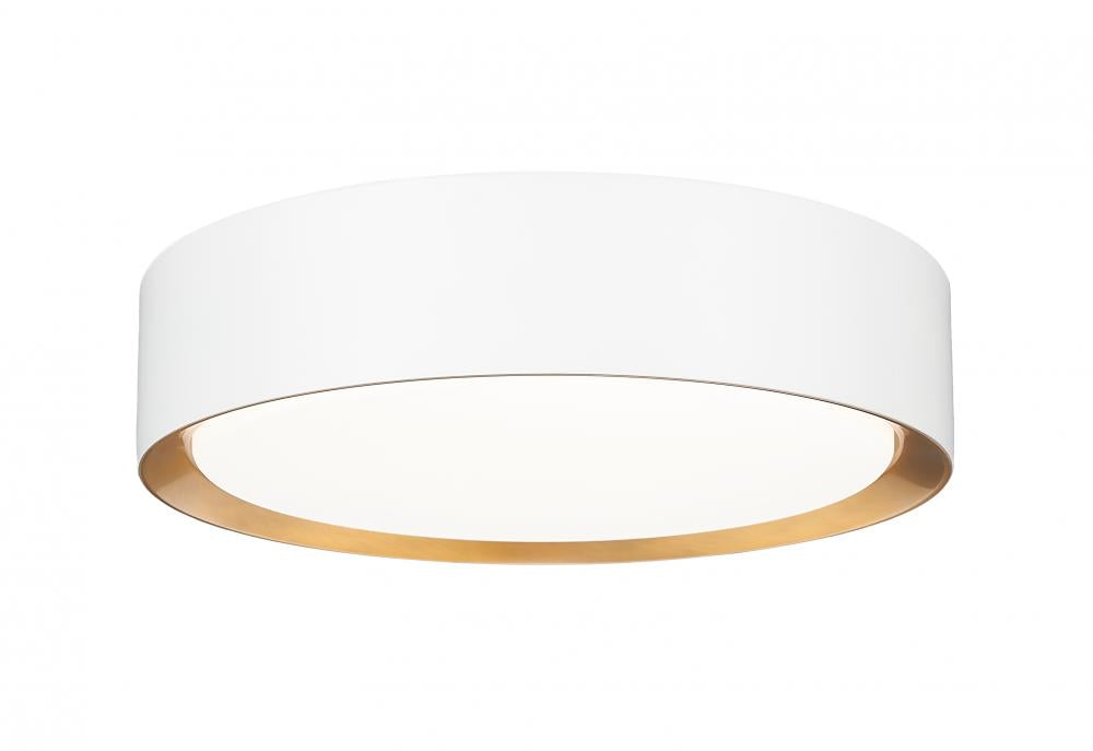 1 Light Flush Mount | 1014F12-MW-MGLD-LED