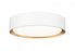 1 Light Flush Mount | 1014F12-MW-MGLD-LED