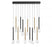 Positano, 12 Light Linear Led Chandelier, Mixed | 10150-023