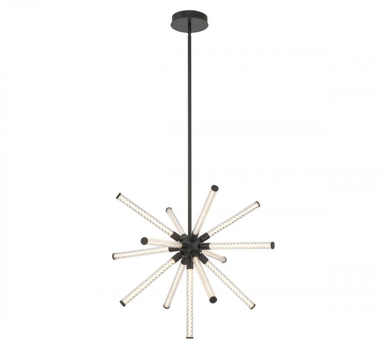 Lib & Co. CA Volterra, Small LED Chandelier, Matte Black