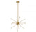 Lib & Co. CA Volterra, Small LED Chandelier, Plated Brushed Gold