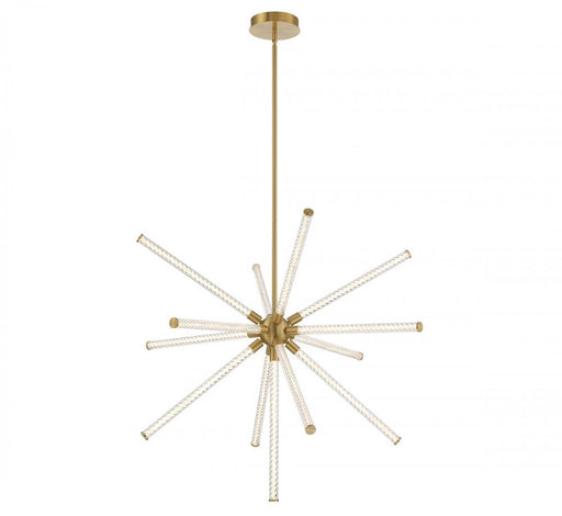 Lib & Co. CA Volterra, Large LED Chandelier, Plated Brushed Gold
