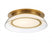 Lib & Co. CA Pescara, Large LED Ceiling Mount, Plated Brushed Gold