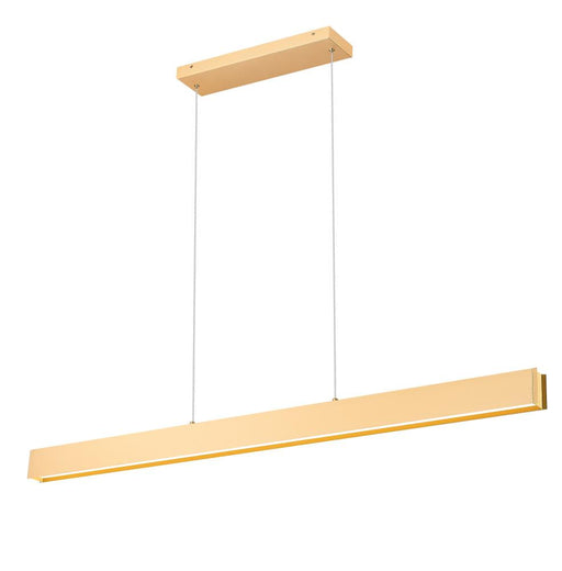1 Light Linear Chandelier | 1016-55L-GLD-LED