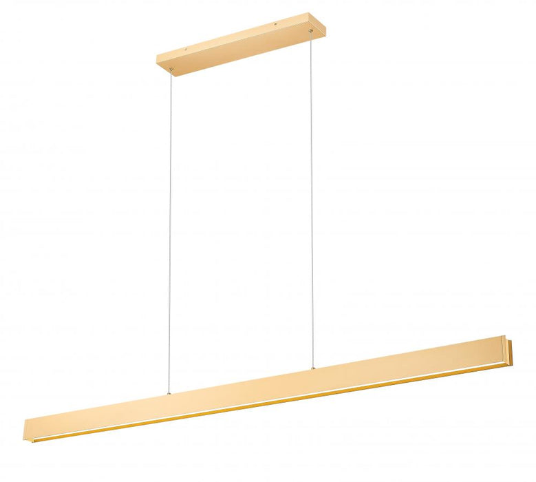 1 Light Linear Chandelier | 1016-72L-GLD-LED