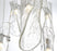 Lib & Co. CA Sorrento, 3 Light LED Pendant, Clear, Chrome Canopy