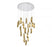 Lib & Co. CA Sorrento, 21 Light Round LED Chandelier, Copper, Chrome Canopy