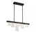 Lib & Co. CA Siena, 6 Light Linear LED Chandelier, Brushed Black