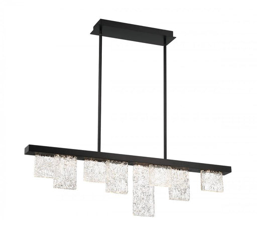 Lib & Co. CA Siena, 8 Light Linear Chandelier, Brushed Black