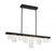 Lib & Co. CA Siena, 8 Light Linear Chandelier, Brushed Black