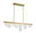 Lib & Co. CA Siena, 8 Light Linear Chandelier, Brushed Gold