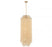 Lib & Co. CA Molfetta, 12 Light Grand Chandelier, Antique Brass with Cream Beads