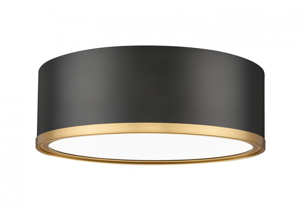 1 Light Flush Mount | 1018F12-MB-MGLD-LED