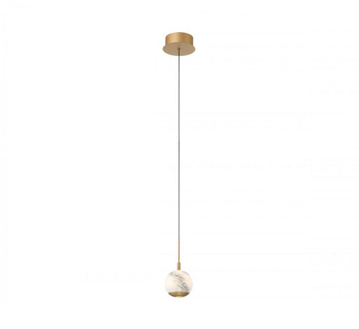 Lib & Co. CA Baveno, 1 Light LED Pendant, Painted Antique Brass