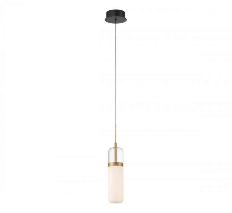 Lib & Co. CA Verona, 1 Light LED Pendant, Matte Black