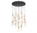 Lib & Co. CA Verona, 19 Light Round LED Chandelier, Matte Black