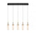 Lib & Co. CA Verona, 5 Light Linear LED Chandelier, Matte Black