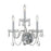 Crystorama Traditional Crystal 3 Light Spectra Crystal Polished Chrome Sconce