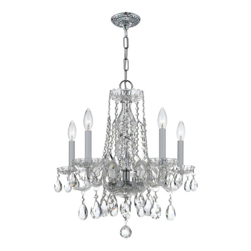 Crystorama Traditional Crystal 5 Light Spectra Crystal Polished Chrome Chandelier