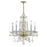 Crystorama Traditional Crystal 5 Light Hand Cut Crystal Polished Brass Chandelier