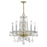 Crystorama Traditional Crystal 5 Light Spectra Crystal Polished Brass Chandelier