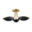 Maris-semi- Flush Mount | 10823BKNAB