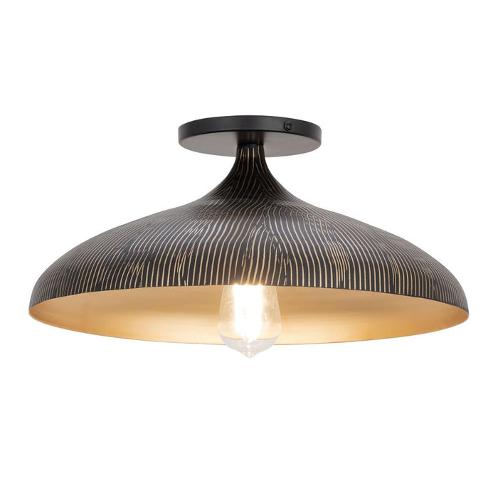 Fleur- Flush Mount | 10910BKGLD