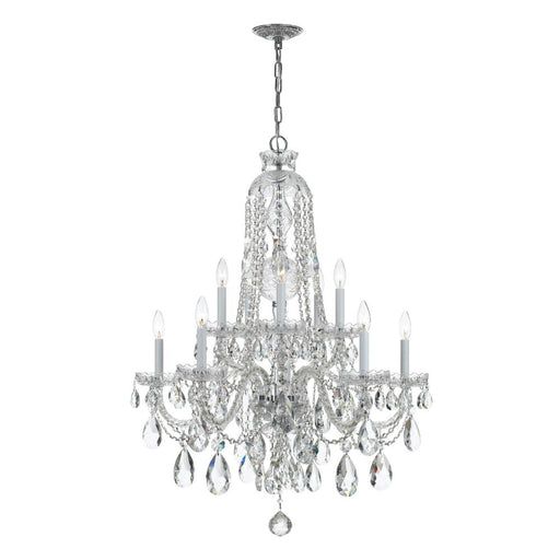Crystorama Traditional Crystal 10 Light Spectra Crystal Polished Chrome Chandelier