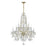 Crystorama Traditional Crystal 10 Light Spectra Crystal Polished Brass Chandelier
