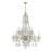 Crystorama Traditional Crystal 12 Light Hand Cut Crystal Polished Brass Chandelier