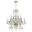 Crystorama Traditional Crystal 10 Light Hand Cut Crystal Polished Brass Chandelier