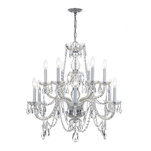 Crystorama Traditional Crystal 12 Light Spectra Crystal Polished Chrome Chandelier